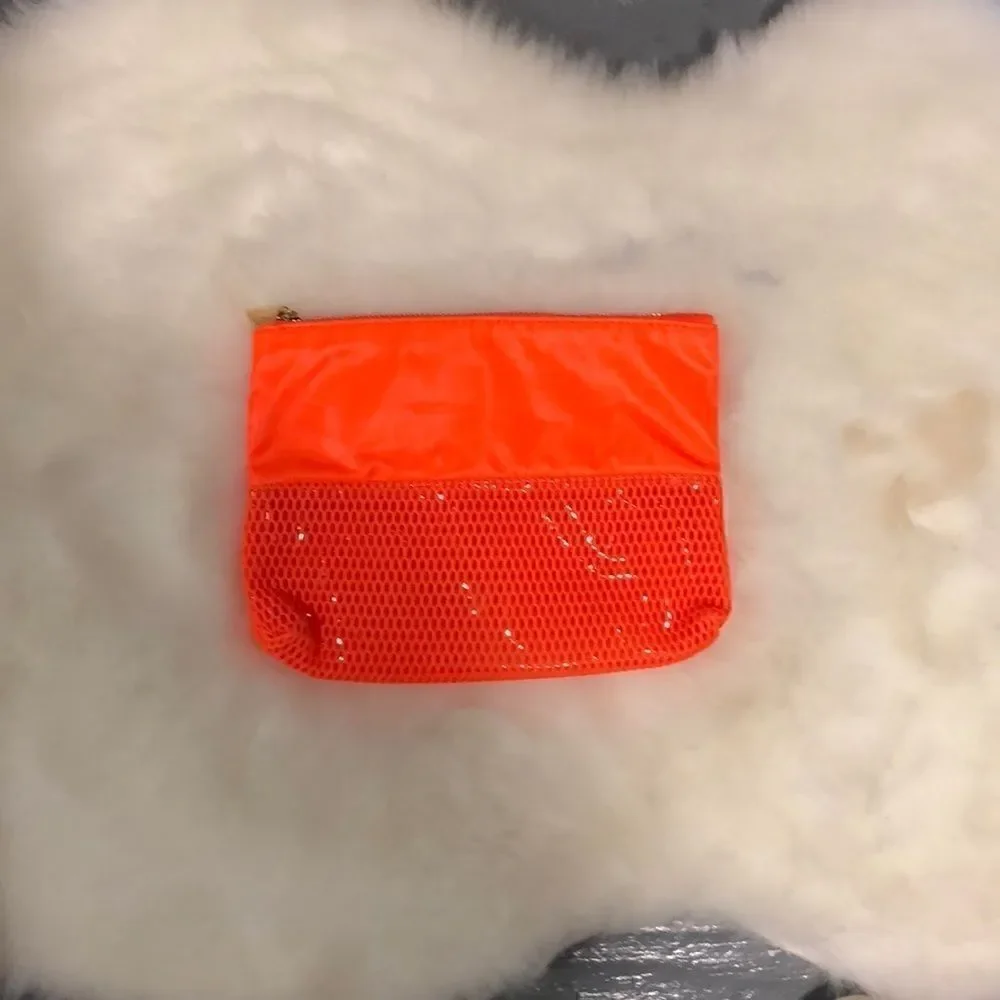 Orange mesh pouch w/ pvc interior #6